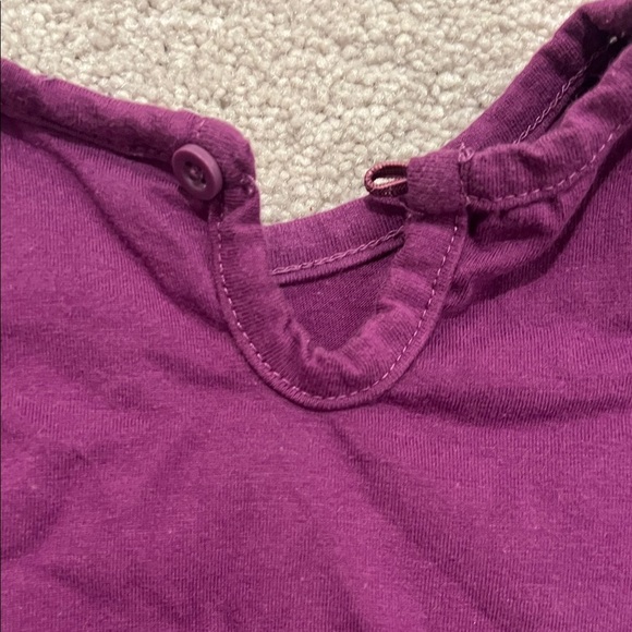 Good🎉 condition BUSTER BROWN Purple Kids Shirt with Black Sleeves-24 months - Picture 5 of 9